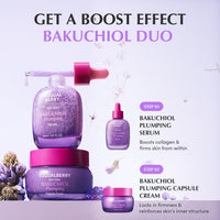Thumbnail for EQQUALBERRY Bakuchiol Plumping Face Serum - Retinol Natural Alternative for Sensitive Skin, with Niacinamide & Hyaluronic Acid, Pore & Wrinkle Korean Skin Care (1.01oz / 30ml)