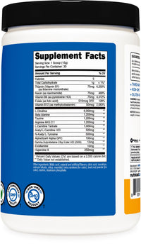 Thumbnail for Nutricost Stim-Free Pre-Workout, 30 Servings (Peach Mango) - Caffeine Free, Stimulant Free, Non-GMO, Gluten Free