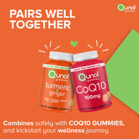 Thumbnail for Qunol Turmeric and Ginger Gummies - Joint Support Supplement with Ultra High Absorption, 90 Count Vegan and Gluten Free Gummies