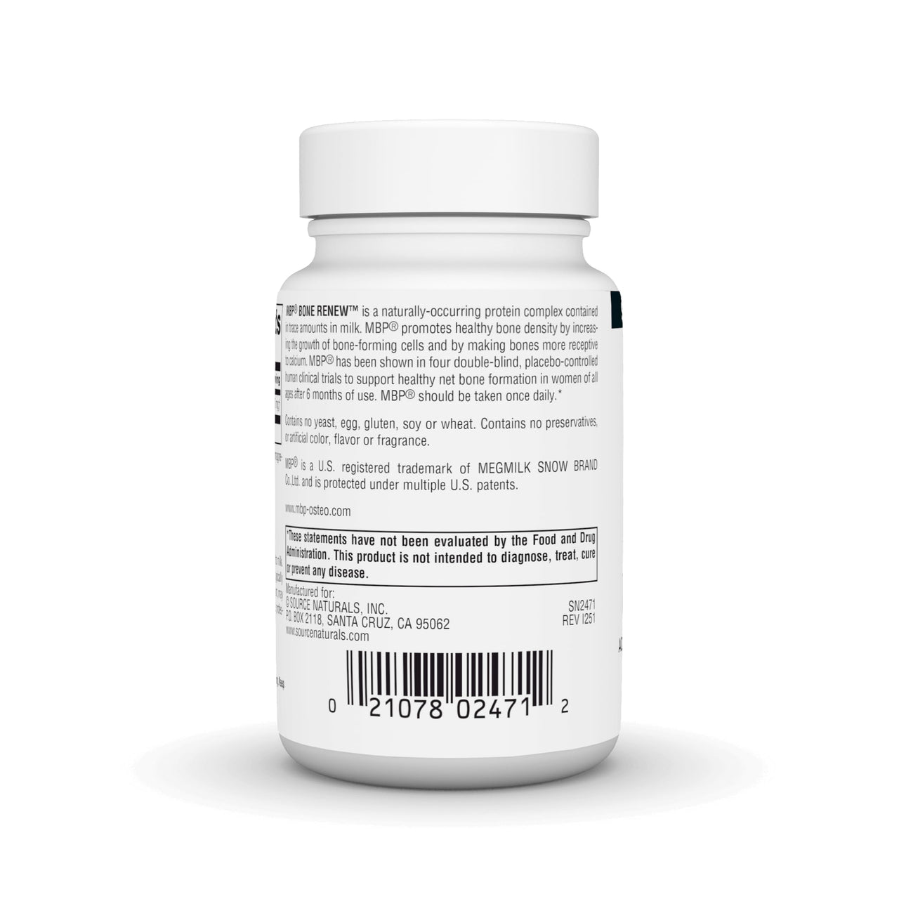 Source Naturals MBP Bone Renew - Advanced Bone Density Support* - 30 Capsules