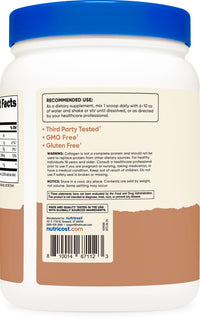 Thumbnail for Nutricost Collagen Peptides Powder 1LB (454 G) (Salted Caramel) - Grass Fed Bovine Collagen Hydrolysate