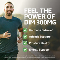 Thumbnail for DIM Supplement for Men 300mg | Estrogen Blocker & Aromatase Inhibitor | Extra Strength Men’s Hormone Balance & Fitness Booster with Diindolylmethane Plus CDG & Broccoli Floret | Gluten-Free | 60 Ct