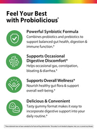 Thumbnail for Rainbow Light Probiotic Gummies | 50 Count | Advanced Synbiotic with Prebiotic | for Men, Women & Children | Supports Digestive & Immune Health