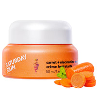 Thumbnail for Saturday Skin Face Moisturizing Cream with Carrot, Niacinamide, Ceramides & Centella Asiatica, Peptide, Paraben-Free, Sulfates-Free, Fragrance-Free, Anti Wrinkle Facial Cream(1.61 Ounce)