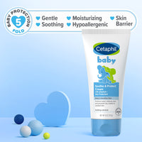Thumbnail for Cetaphil Baby Soothe & Protect Cream with Allantoin Skin Protectant, 6 oz, Prevents Dry, chaffed or Cracked Skin, Baby Cream moisturizes for 24 Hours, Non-Greasy (Packaging May Vary)