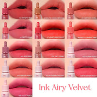 Thumbnail for Peripera Ink Airy Velvet Lip Tint | High-Pigmentation, Lightweight, Soft, Moisturizing (007 HEART GRAPEFRUIT)