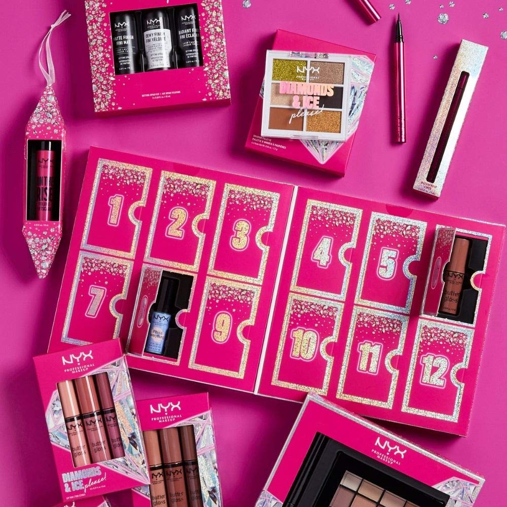 NYX PROFESSIONAL MAKEUP Gift Set, Diamonds & Ice On The Rise Volume Liftscara Mascara, Black