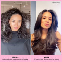 Thumbnail for COLOR WOW Dream Duo for Curly Hair- Switch up your style from curly to straight and back again. Featuring DREAM COAT and DREAM COAT CURLY with advanced frizz control + heat protectants for glossy hair