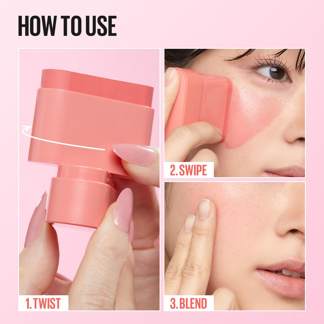 KAJA Cheek & Lip - Dewy Bar 06 Grapefruit Gelato | Creamy Blusher and Balm Multi-Stick, 45% Moisturizing Oil, Apple Extract, Vitamin-Hyaluronic Acid Infused, High Shine, Non-Sticky, Easy Blending, 10g