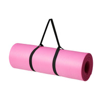 Thumbnail for Amazon Basics 1/2 Inch Extra Thick Exercise Yoga Mat with Carrying Strap for Home Workouts and Fitness, 74