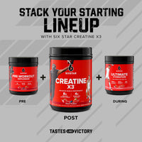 Thumbnail for Six Star Creatine Monohydrate Powder, X3 (Fruit Punch) - Flavored Creatine HCl Powder Monohydrate Supplement for Muscle Building & Performance - Post Workout Supplement for Men & Women - 30 Servings