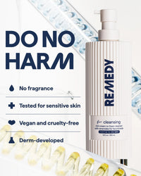 Thumbnail for Remedy for Rich Cream Cleansing | Cream-to-Foam Face Wash with Ceramides, Glycerin and Panthenol | Hydrating Cleanser for Normal to Dry Skin | By Dermatologist Dr. Shah, 12 fl. Oz