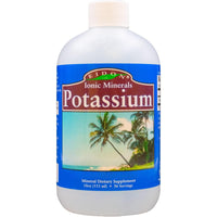 Thumbnail for Eidon Liquid Potassium Supplement - Potassium Chloride Drops for Women & Men, Essential Electrolyte for Cell Function, Bioavailable Ionic Minerals, All Natural, No-Preservatives, Gluten Free - 18 oz