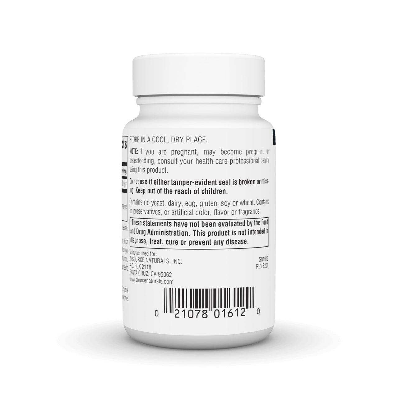 Source Naturals Pineapple Enzyme Bromelain, 2000 GDU/GRAM - 500 mg, 60 Capsules