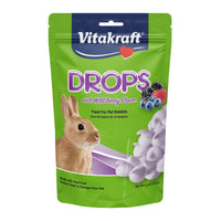 Thumbnail for Vitakraft Drops Rabbit Treats with Wildberry Flavor – 5.3 oz Delicious Yogurt-Based Snacks for Rabbits, Guinea pigs, Hamsters, Gerbils, Mice, Rats, Chinchillas, and other Small Animals.