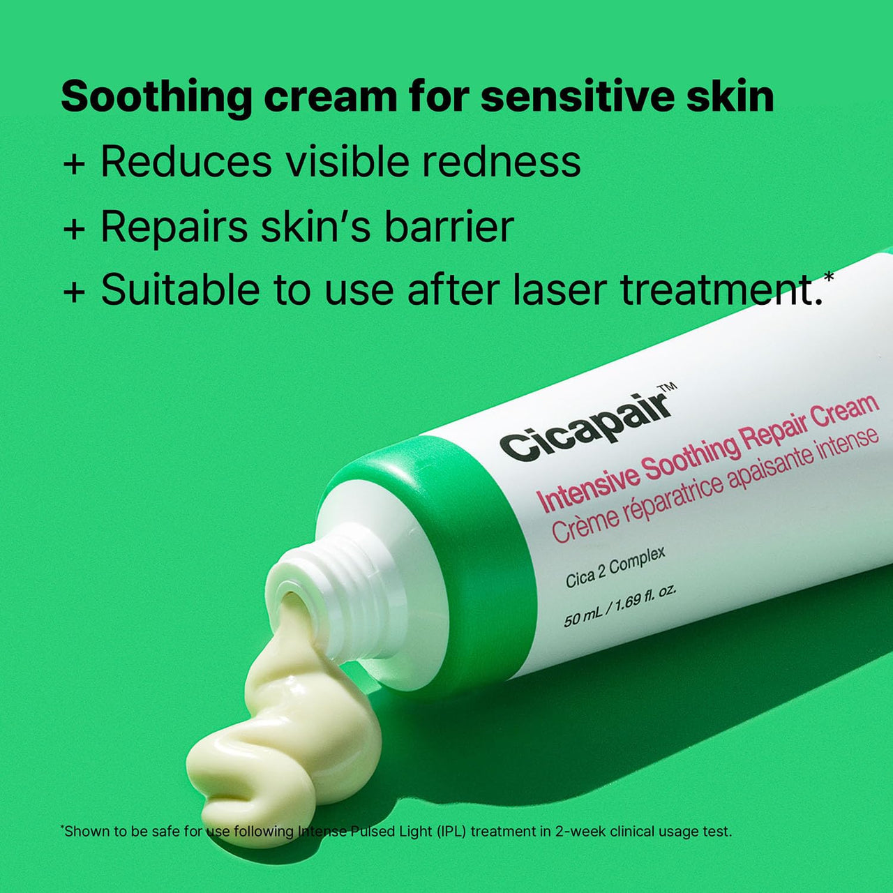 Dr.Jart+ Cicapair™ Sensitive Skin Face Moisturizer for Redness and Barrier Repair | Korean Skin Care, 1.69 Fl Oz