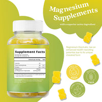Thumbnail for BeLive Magnesium Gummies 200mg - 60 Ct | Magnesium Glycinate Supplements for Relaxation, Stress Relief, and Sleep for Adults & Kids - Tasty and Tangy Pineapple Flavor