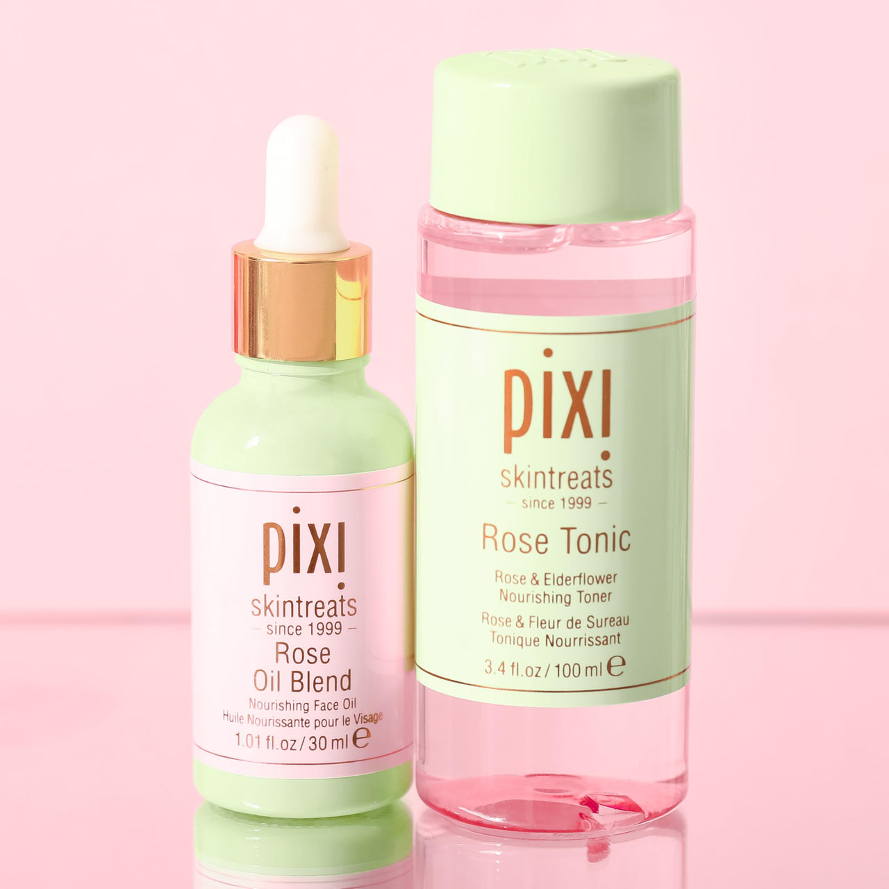 Pixi Rose Tonic Rose Hydrosol Toner Hydrates Skin, Minimize Redness, Rehydrates and Replenishes, 100mL/ 3.4 fl oz