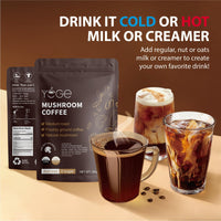 Thumbnail for Mushroom Coffee, Instant Mushroom Coffee with Cordyceps, Reishi, King Trumpet, Shitake, Turkey Tail, Lions Mane for Energy, Focus, Positive Mood & Immune Support (30 Servings)