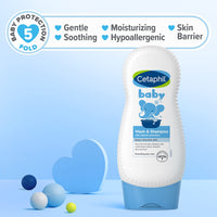 Thumbnail for Cetaphil Baby Wash & Shampoo, 13.5oz Pack of 2, Hypoallergenic, Gentle Enough for Everyday Use, Soap Free