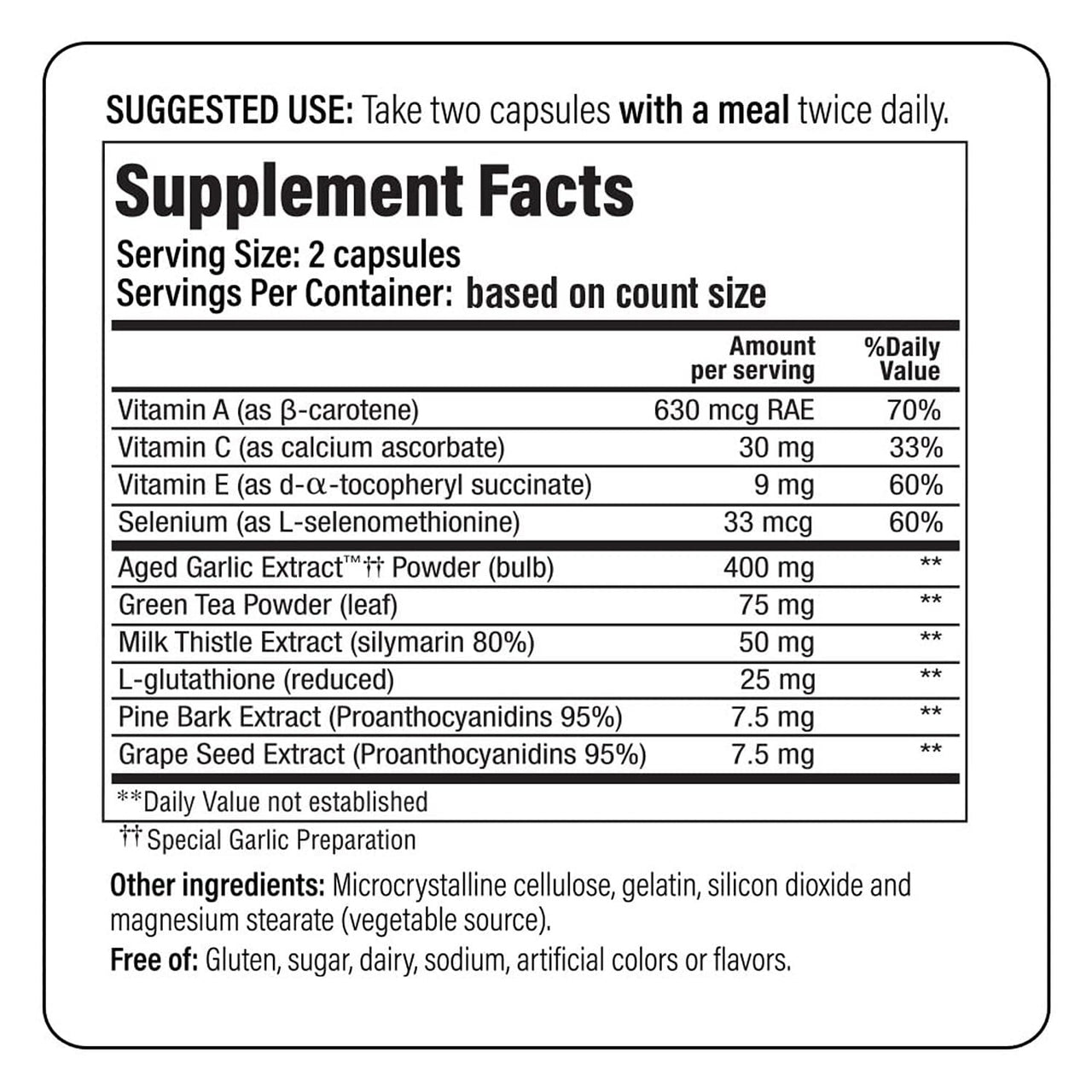 Kyolic Aged Garlic Extract Formula 105, Detox & Anti-Aging*, 200 Capsules