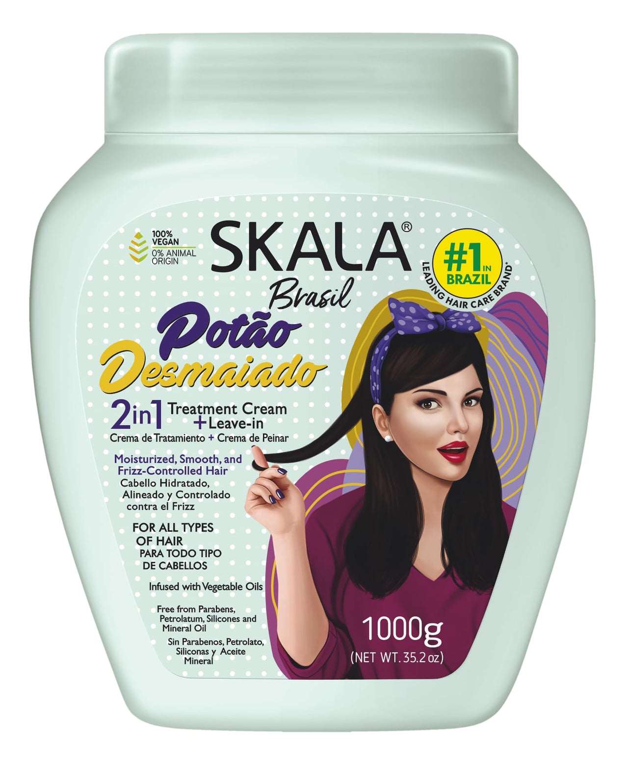 Skala Expert Potao Desmaiado Skala Expert Straight Hair Vegan Treatment Cream 1000g