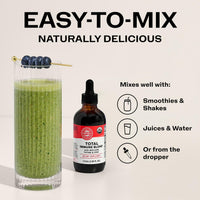 Thumbnail for Vimergy USDA Organic Total Immune Blend* Liquid Supplement, 57 Servings Fast-Absorbing Immune Support – All-Season, Zinc, Thyme and Mullein Drops Non-GMO, Vegan, Immunity Support for Adults (115 mL)