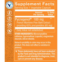 Thumbnail for The Vitamin Shoppe Pycnogenol 100mg Antioxidant That Supports Cardiovascular, (30 Capsules)
