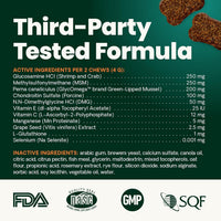 Thumbnail for VetriScience Ultimate Strength Healthy Hip & Joint Chews, GlycoFlex Glucosamine, Chondroitin and Green-Lipped Mussel Joint Supplement for Cats, Soothe Joint Discomfort, Fish, 30 Count
