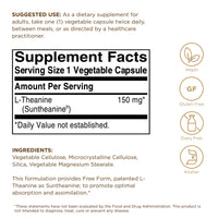 Thumbnail for Solgar L-Theanine 150 mg - 60 Vegetable Capsules - Promotes Relaxation - Non-GMO, Vegan, Kosher & Gluten Free - 60 Servings