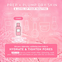 Thumbnail for Glow Recipe PHA + BHA Face Toner - Korean Skin Care Pore Minimizer & Gentle Facial Exfoliator for Tightening, Hydrating & Exfoliating - Glycerin, Watermelon & Cactus Water (40ml)