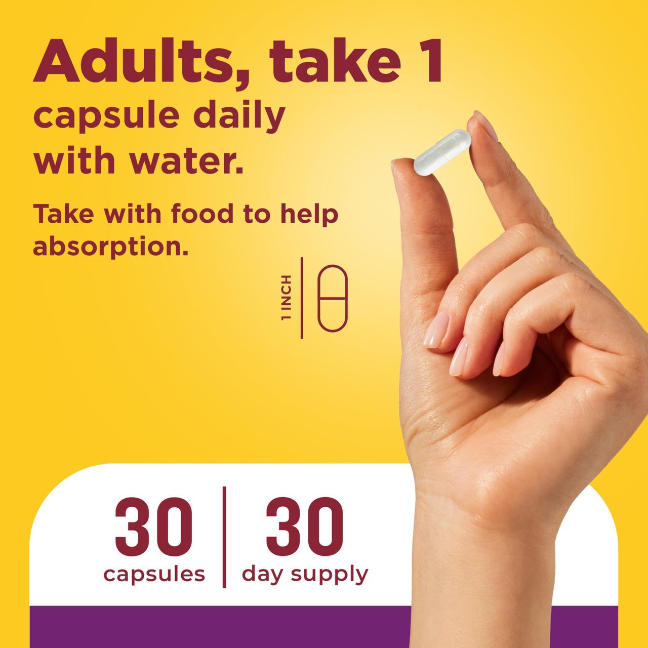Nature Made Probiotics for Women and Men, Probiotic Capsules 1 Billion CFU from Live Cultures for Immune & Digestive Support, 30 Capsules, 30 Day Supply