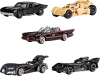 Thumbnail for Hot Wheels 1:64 Scale Die-Cast Toy Cars, Set of 5 Batman 85th Anniversary Vehicles Featuring 5 Different Batmobile Replicas in Commemorative Packaging