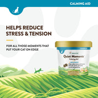 Thumbnail for NaturVet –Quiet Moments Calming Aid for Cats Plus Melatonin – 60 Soft Chews – Helps Reduce Stress & Promote Relaxation – Great for Storms, Fireworks, Travel & Grooming