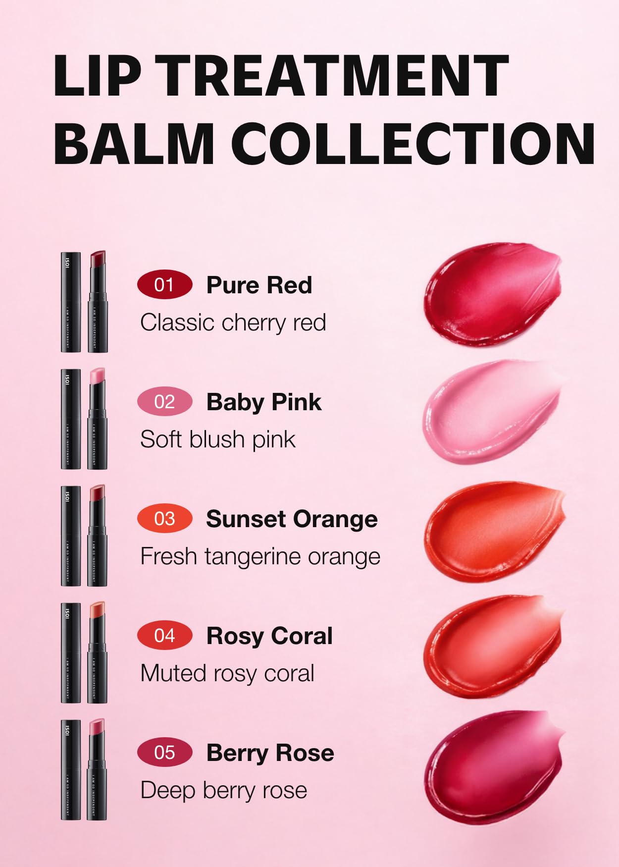 ISOI Bulgarian Rose Lip Treatment Balm (Sunset Orange) – Hydrating & Tinted Lip Balm for Dry Lips, Korean Skincare (0.18 oz, 5g)