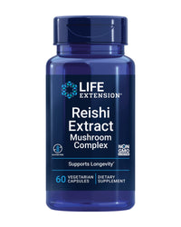 Thumbnail for Life Extension Reishi Extract Mushroom Complex - Mushrooms Herbal Supplement for Immune Support – Ganoderma Lucidum Extract - Gluten-Free, Non-GMO, Vegetarian – 60 Capsules