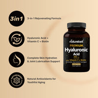 Thumbnail for NatureBell Hyaluronic Acid Supplements 250mg | 240 Capsules, with Biotin 5000mcg & Vitamin C 25mg, 3 in 1 Support - Skin Hydration, Joint Lubrication, Hair and Eye Health