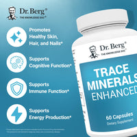 Thumbnail for Dr. Berg Trace Minerals Enhanced Complex - Complete with 70+ Minerals Including 10 mg of Zinc - Dietary Supplement - 60 Capsules