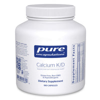 Thumbnail for Pure Encapsulations Calcium K/D | Supplement for Bone Strength, Immune System, Colon, and Cardiovascular Health* | 180 Capsules