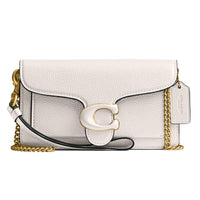 Thumbnail for Coach Polished Pebble Tabby Wristlet, Chalk, One Size
