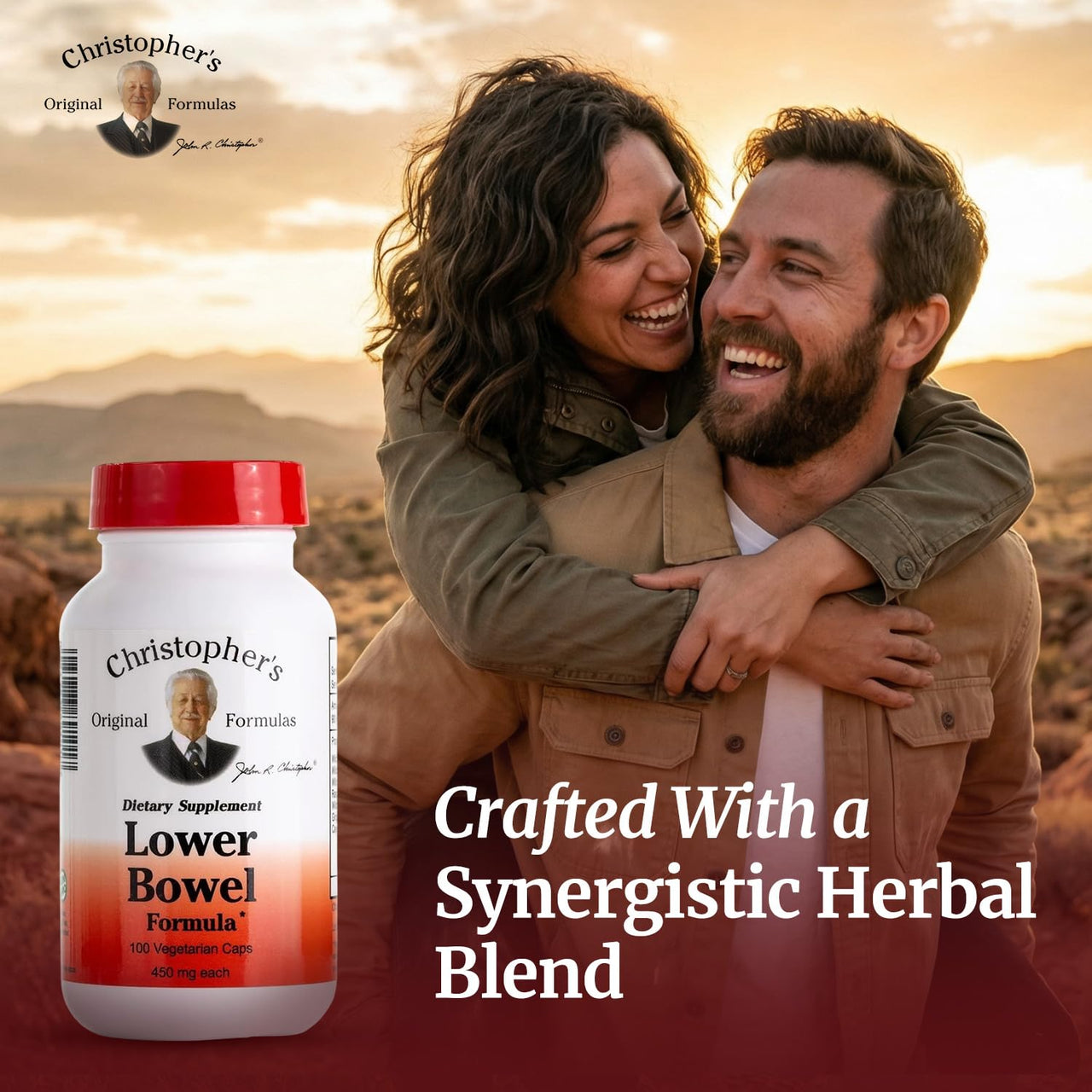 Christopher's Original Formulas Lower Bowel Cleanse Formula Capsules - Herbal Laxative Colon Cleanse and Gut Cleanse 100 ct.