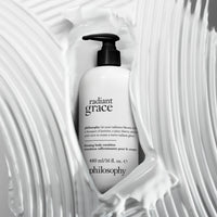 Thumbnail for philosophy radiant grace firming body emulsion - luxury scented body lotion - with shea butter - notes of jasmine, black cherry & sandalwood - 16 fl oz