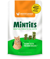 Thumbnail for Minties Dental Treats for Cats, Chicken Flavored Treats for Cats, Freshens Breath and Controls Tartar, 2.5oz