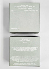 Thumbnail for celimax Ji.Woo.Gae ONE STEP Body Brightening Pad | Exfoliating Pad for Body, For Armpit Under Arm, Knee & Elbow, with Green Tea & White Truffle,110ml (60 pads)