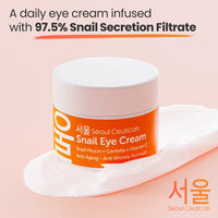 Thumbnail for Korean Vitamin C Serum + 97.5% Snail Mucin Eye Cream Set for Glowing Skin & Youthful Eyes
