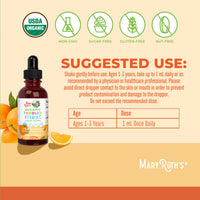 Thumbnail for MARYRUTH'S Organic Toddler Vitamin C Drops for Immunity | Ages 1-3 Years | 15 mg Per Serving | Vitamin C for Immune Support & Overall Health | Vegan | Sugar Free | Gluten Free | Non-GMO | 30 Servings