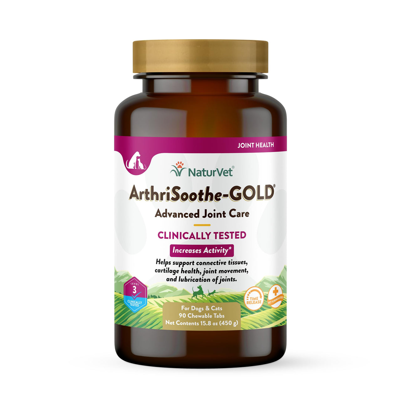 NaturVet Time Release ArthriSoothe Gold Tablets, 90 Pills