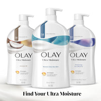 Thumbnail for Olay Body Wash for Women, Ultra Moisture, For Extra Dry Skin, 24hr Moisturizing, Hydrating & Refreshing, B3 Vitamin Complex, Free of Parabens & Phthalates, Scented, 33 fl oz