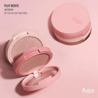 Thumbnail for KAJA 3 Colors Palette - Play Bento_Butter Up | Powder Blusher, Highlighter, Cream Bronzer, Creamy Application, with Mango Seed Butter, Powdery Finish, Easy Finger Application, Lightweight Formula