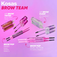 Thumbnail for Kosas Air Brow Tinted Gel with Clean, Vegan Ingredients for Fluffy, Full and Healthy Brows, Longwear (Clear)